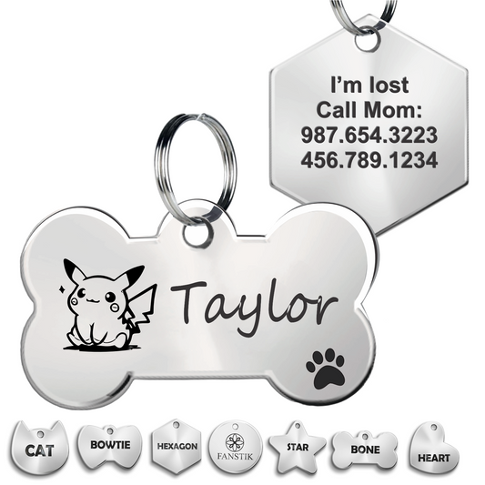 Pet ID Tag (Customized Text & Icon)