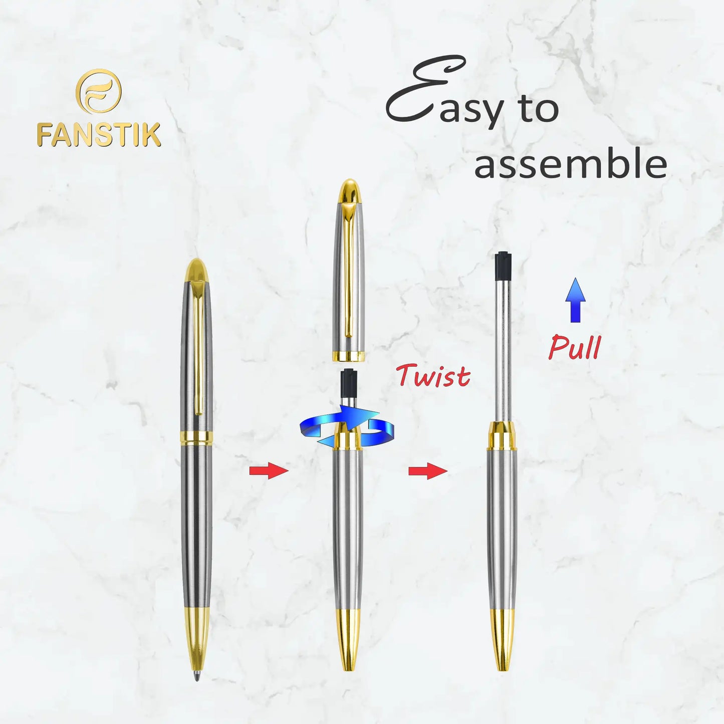 silver ballpoint pen, customized pen, customized pens, pen components, nice pens, quality pens, top rated pens, nice pen,
