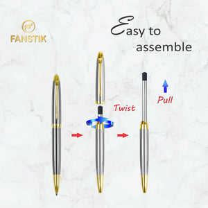 silver ballpoint pen, customized pen, customized pens, pen components, nice pens, quality pens, top rated pens, nice pen,