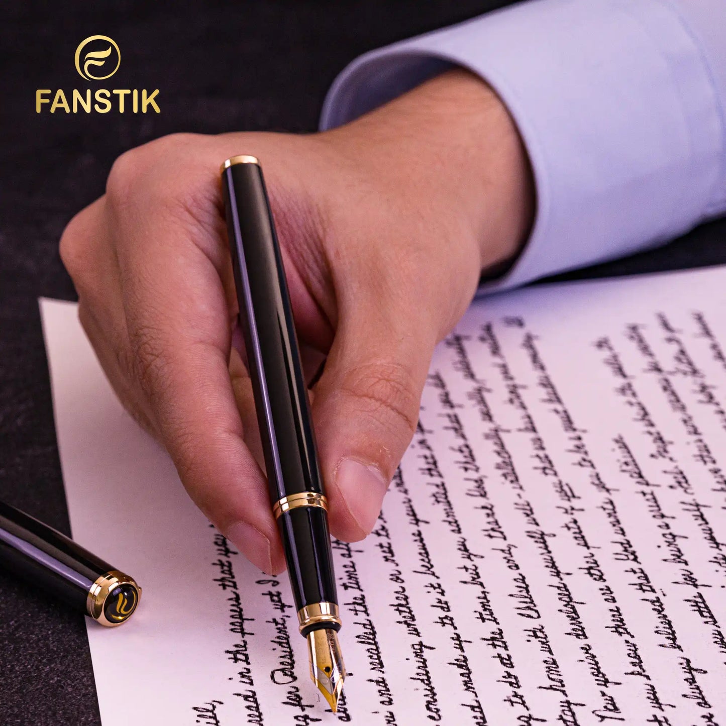 black and gold fountain pen, fountain pens, luxury fountain pen, top fountain pens, nice fountain pens,