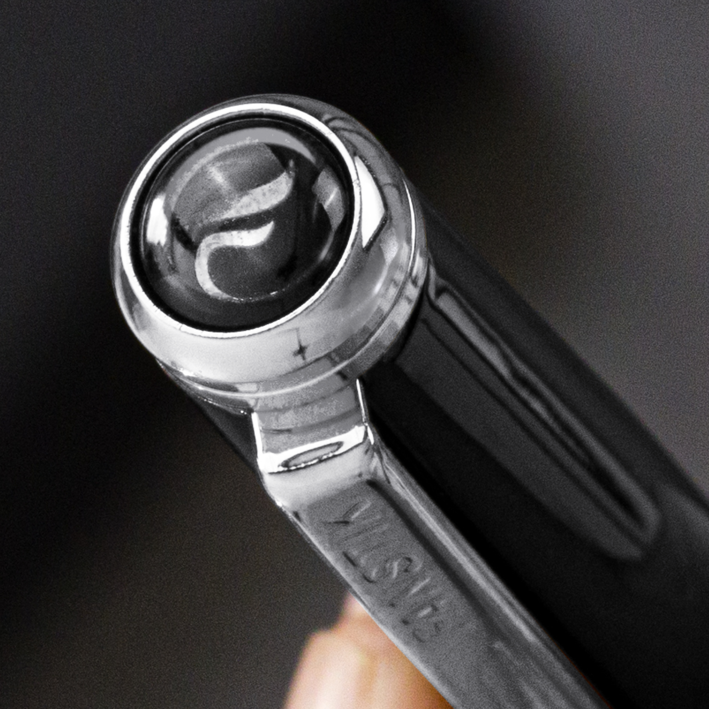 Personalized Luxury Black & Silver Rollerball pens (MADE IN USA) Fancy Pen, Real 24K Gold Plating (Lux Custom-RollerBall Black-Silver)