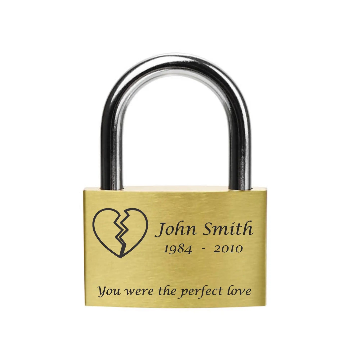 engraved lock for bridge, love lock personalised, custom padlocks,, engravable lock, Broken Heart.