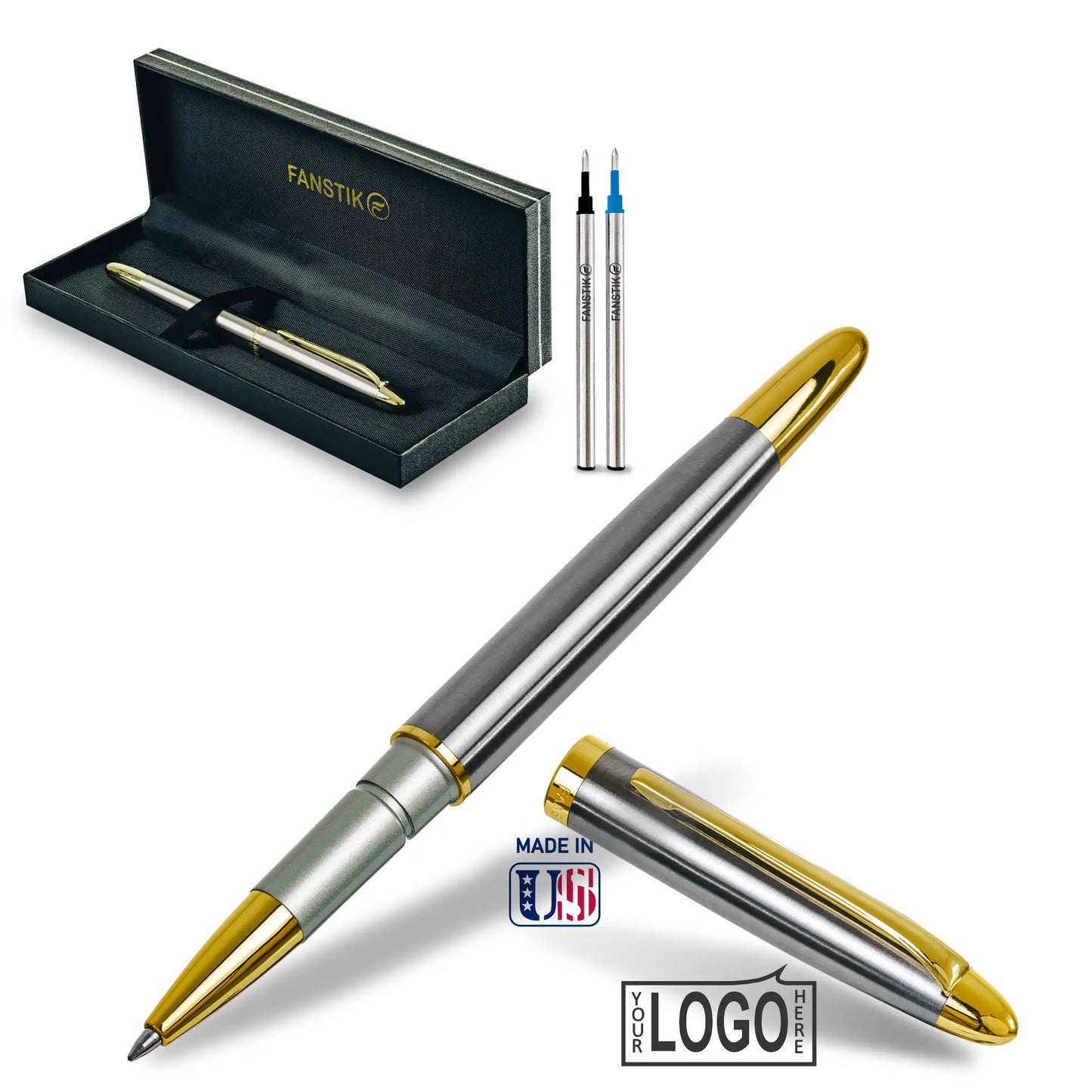 silver and gold rollerball pen, pens roller ball, best roller pen, cool rollerball pens, high , customized ballpoint pens with logo, pen components