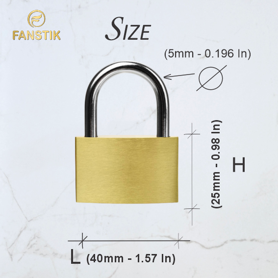 FANSTIK Custom Engraved Padlock (Made in USA) Anniversary, love lock for bridge, Wedding, personalized engraved padlock for you love L=(40mm/1.57In) x H=(25mm/0.98In) (Arrowed Heart)