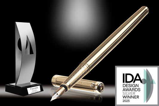 Fanstik Luxury Gold Fountain Pen Wins Silver at the International Design Awards