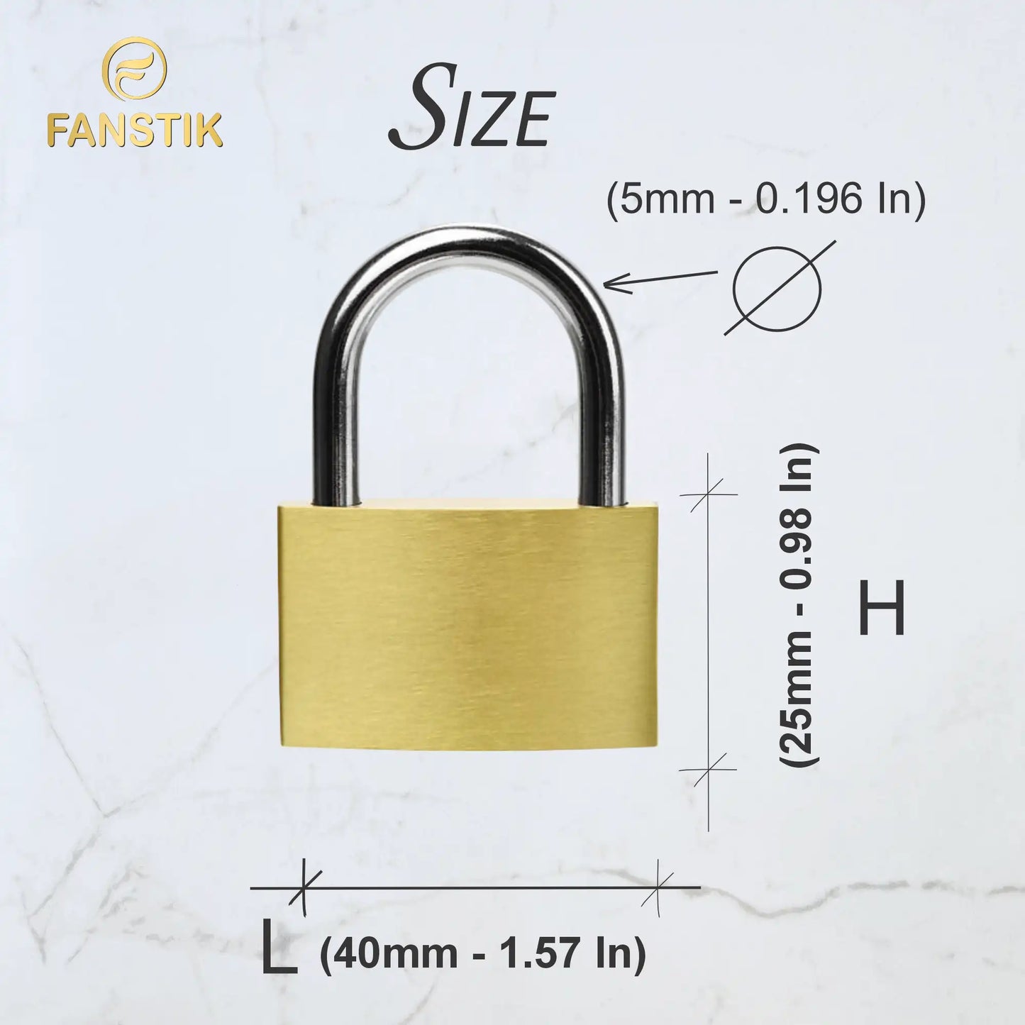 FANSTIK Custom Engraved Padlock (Made in USA) Anniversary, love lock for bridge, personalized padlock for you love  L(1.57In) x H(0.98In) (Twin Heart)