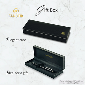 black fountain pen, luxury fountain pen, best fountain pens fine, luxury fountain pens, fancy fountain pen, fountain pen gift
