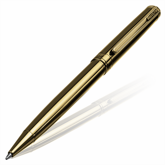 Luxury Gold Ballpoint pens (MADE IN USA) Fancy Pen, Real 24K Gold Plating (Lux BallPoint Gold)