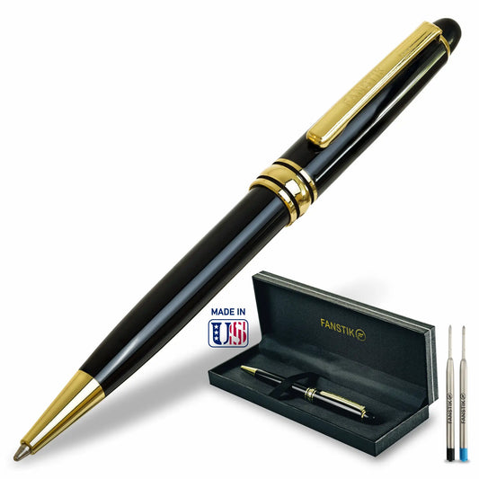 Fanstik Ballpoint Black & Gold Pen