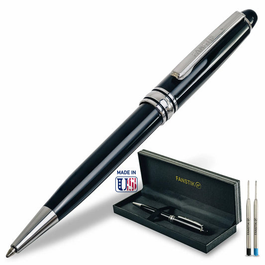 Fanstik Ballpoint Black and Silver Pen