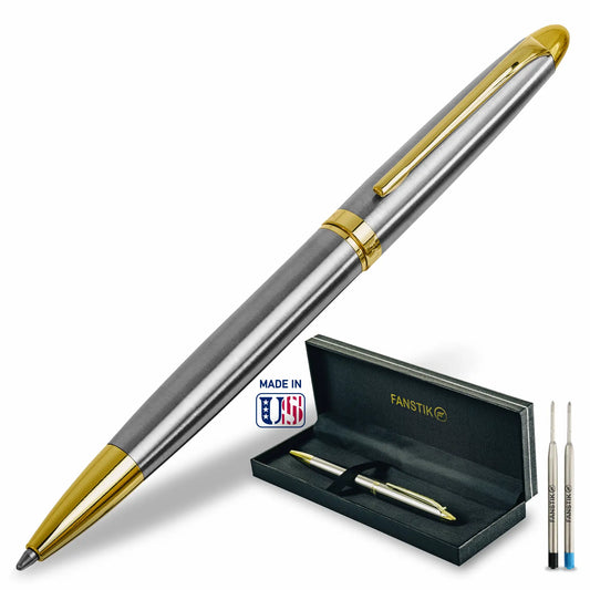 Fanstik Ballpoint Silver and Gold Pen